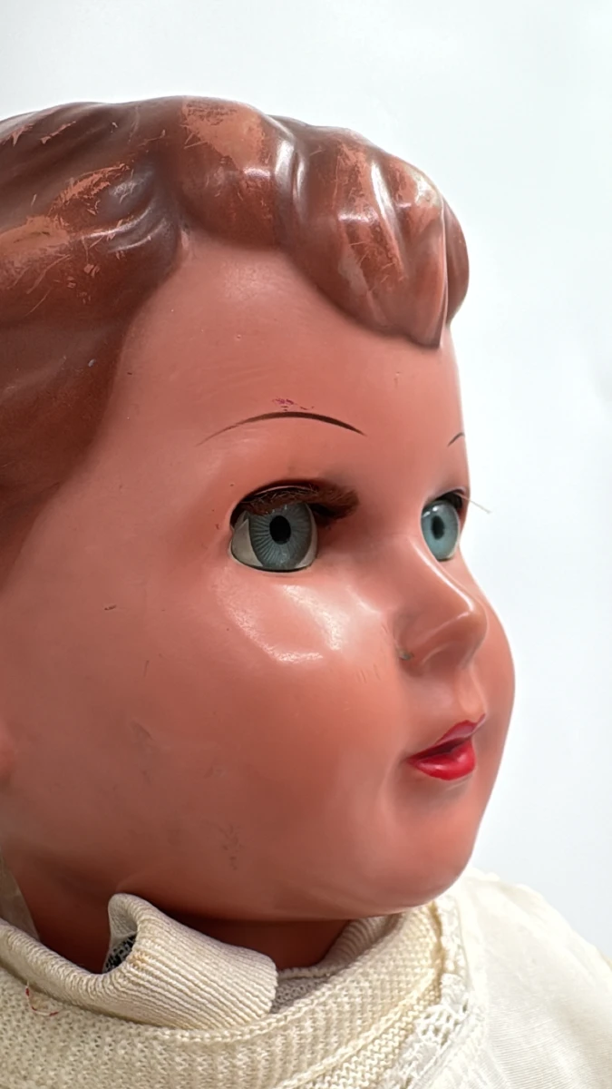 Grote antieke Schildkröt pop met geluidsmechanisme – Model 64 – Celluloid / Hard plastic - foto 4
