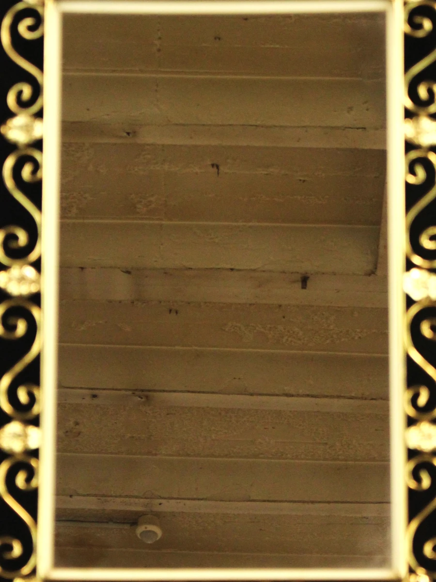 Vintage Hollywood Regency wandspiegel (jaren '50/'60) - foto 2