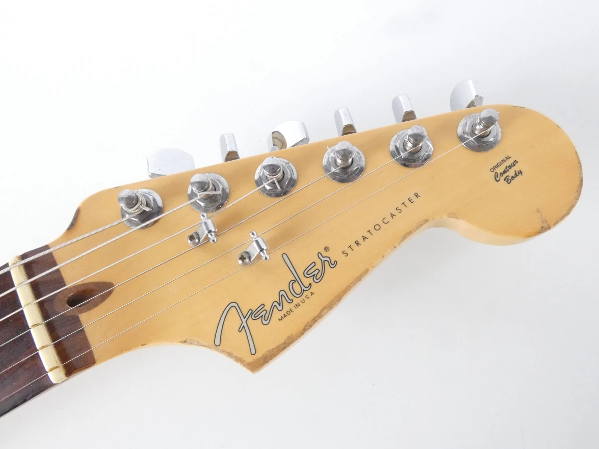Fender American Standard Stratocaster (USA, 2003) – Black – Echte Player's Guitar! - foto 7