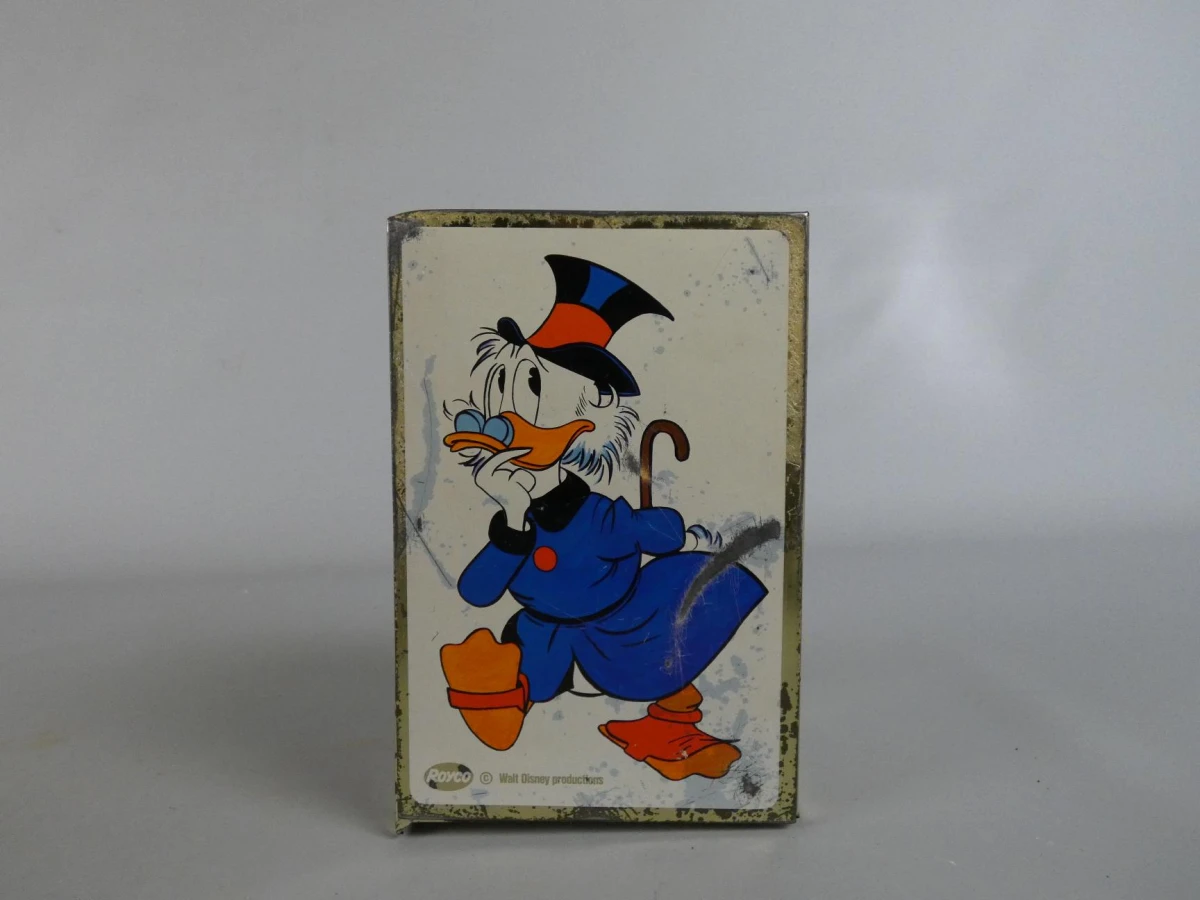 Vintage Royco Disney Dagobert Duck blikken spaarpot - foto 3
