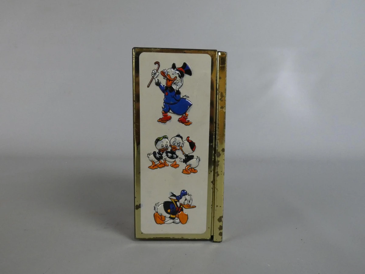 Vintage Royco Disney Dagobert Duck blikken spaarpot - foto 2