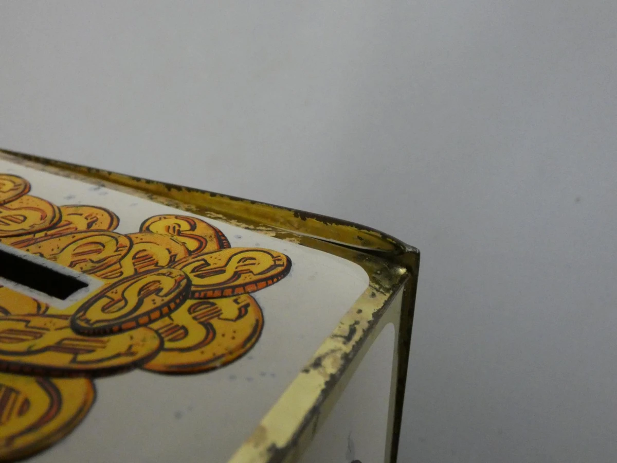 Vintage Royco Disney Dagobert Duck blikken spaarpot - foto 9