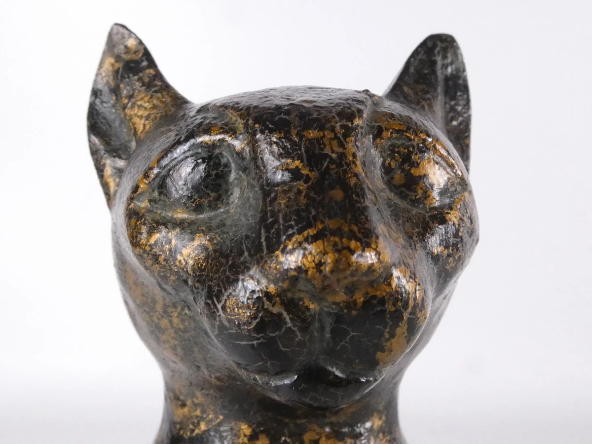Decoratieve kat in hars met patina - foto 4