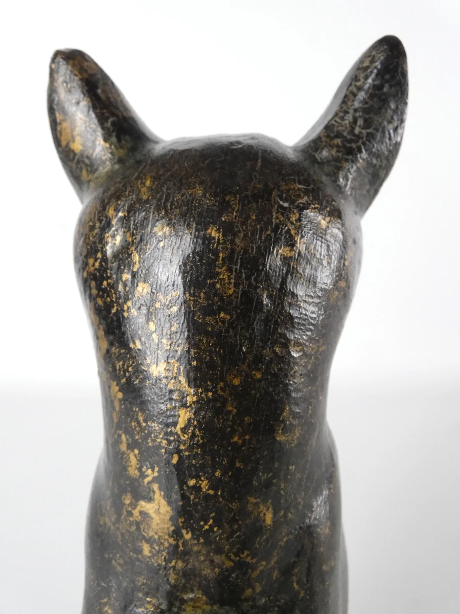 Decoratieve kat in hars met patina - foto 8