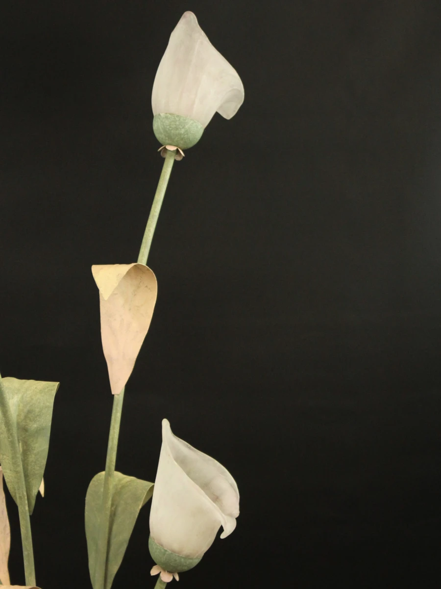 Hollywood Regency Botanische staande lamp met Jugendstil invloeden - foto 7