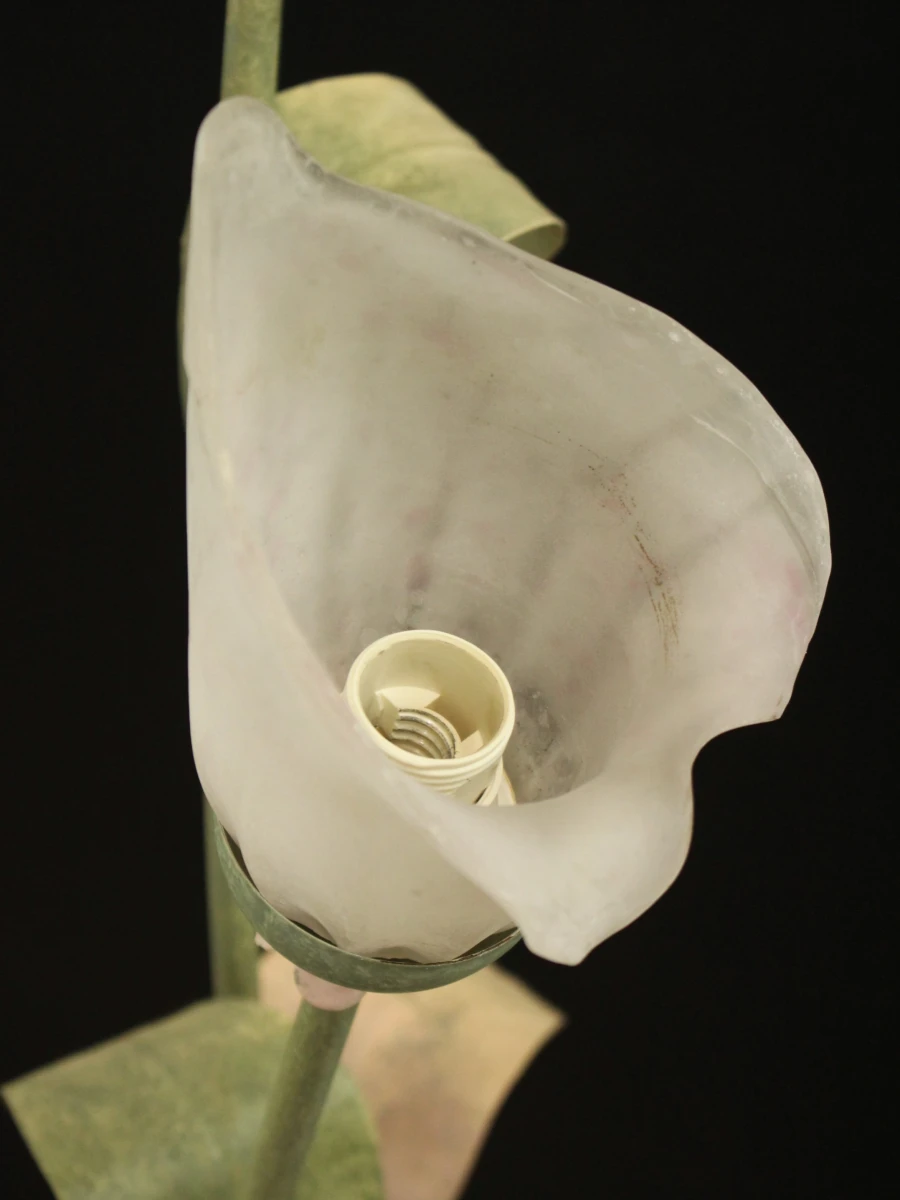 Hollywood Regency Botanische staande lamp met Jugendstil invloeden - foto 9
