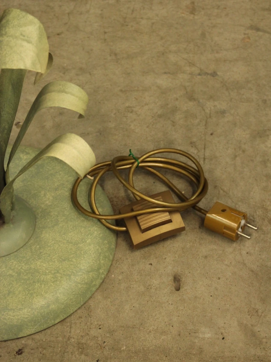 Hollywood Regency Botanische staande lamp met Jugendstil invloeden - foto 11