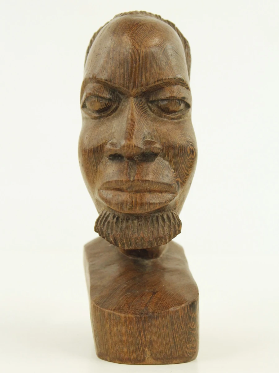 Set van 4 Afrikaanse houten beelden - foto 4