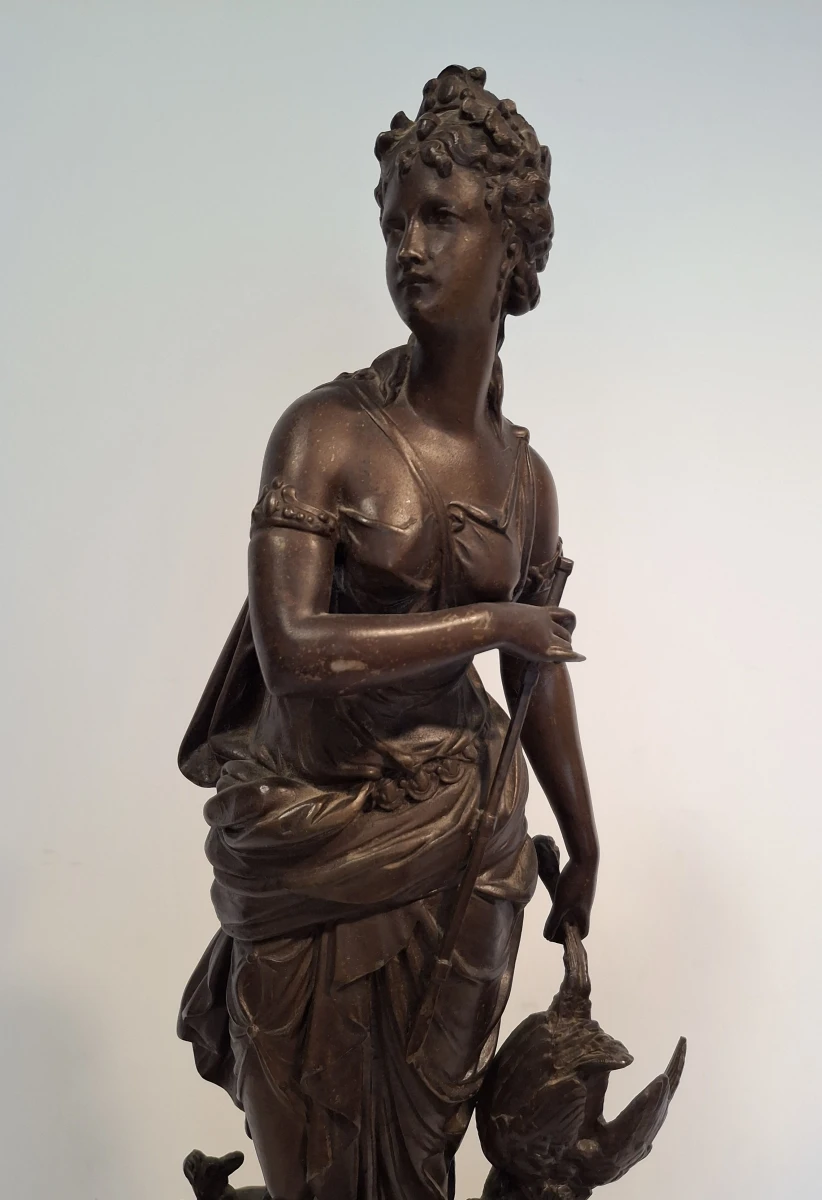 Antieke Franse schoorsteenklok - foto 2