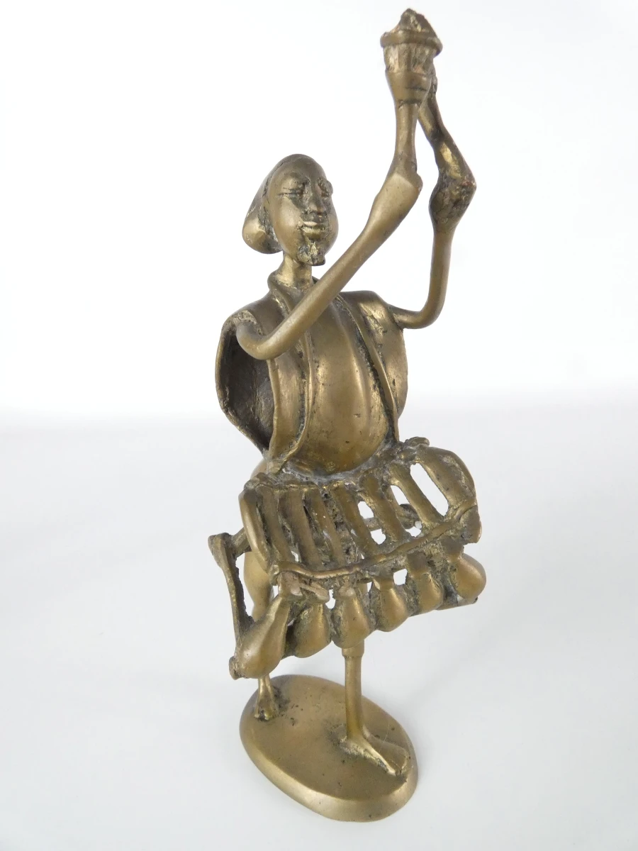 Set van 4 bronzen Afrikaanse muzikanten - foto 2