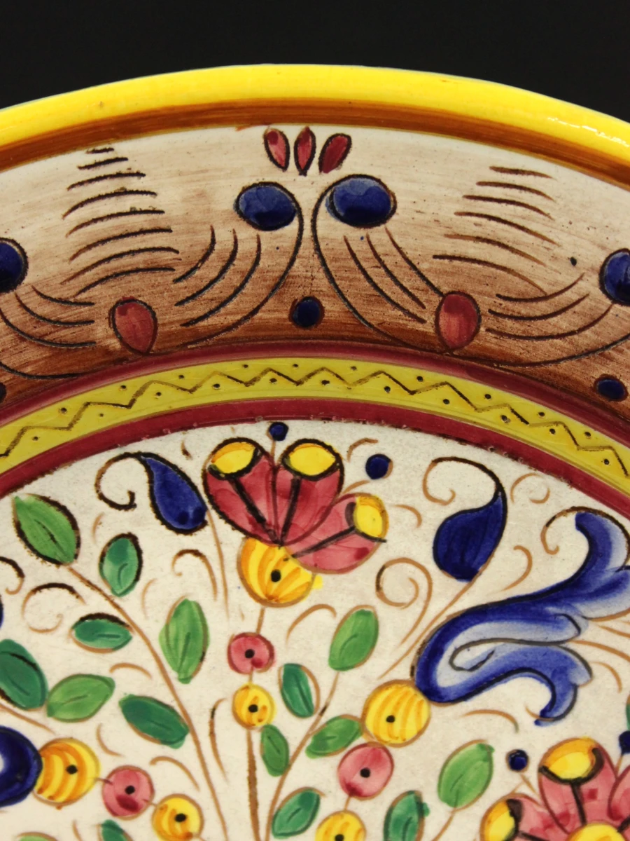 XL Italiaanse Majolica Sierschaal – Ars Deruta – 40 cm - foto 3