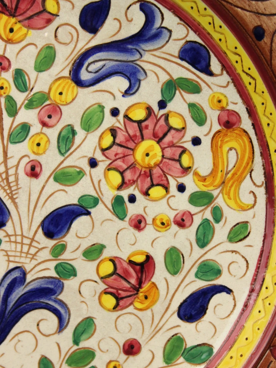 XL Italiaanse Majolica Sierschaal – Ars Deruta – 40 cm - foto 4