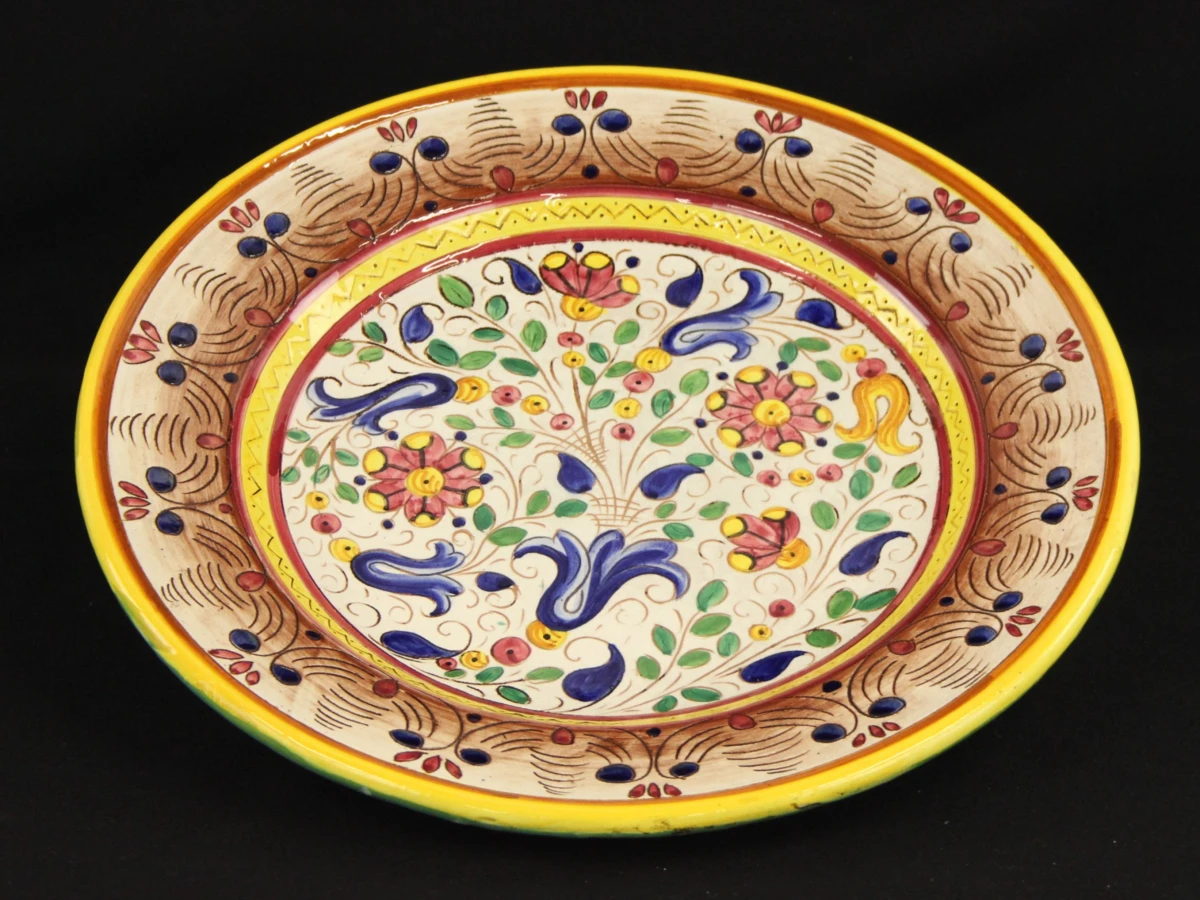 XL Italiaanse Majolica Sierschaal – Ars Deruta – 40 cm - foto 8