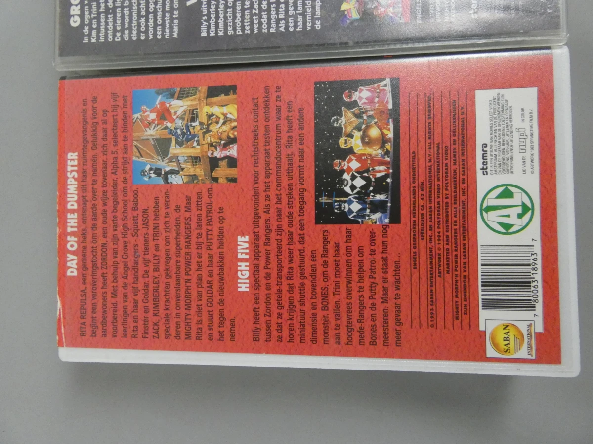 3 Power rangers VHS films - foto 6
