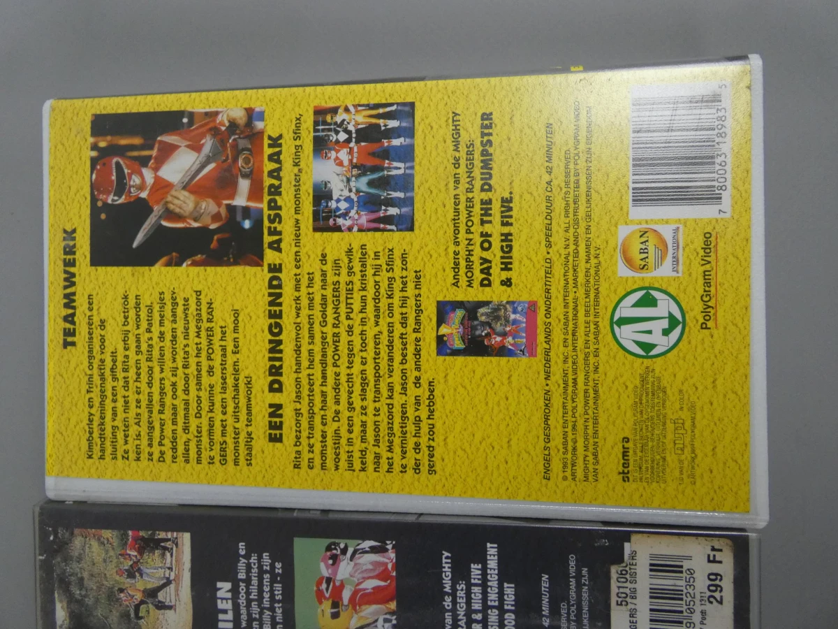 3 Power rangers VHS films - foto 8