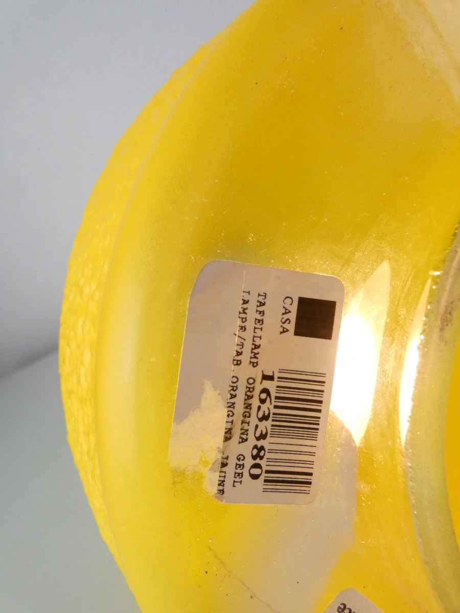 XL Orangina Glazen Fles Lamp – ArtScène Créations (Jaren '80) - foto 6