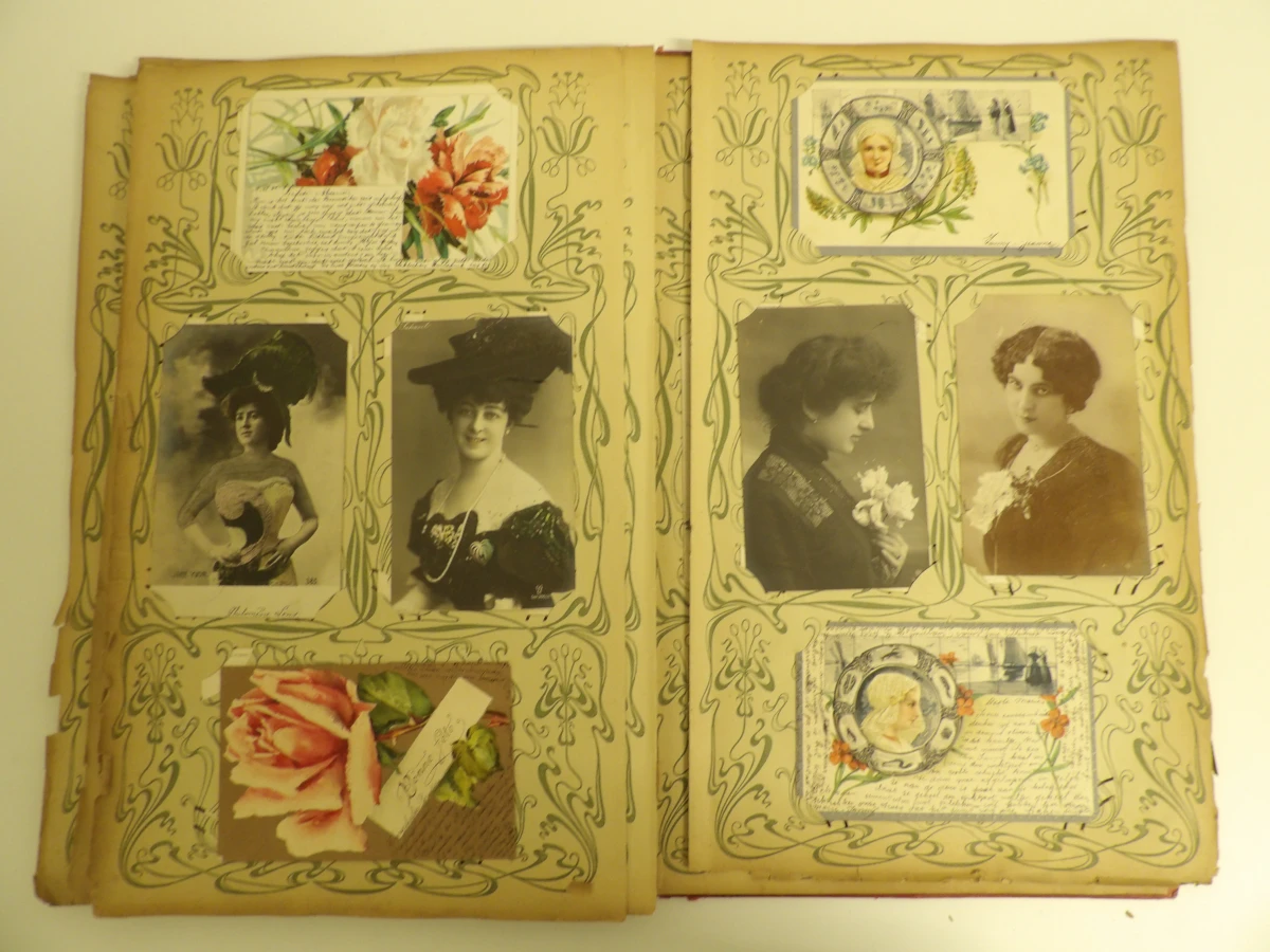 Antiek Frans-Belgisch prentbriefkaartenalbum (begin 20e eeuw) - foto 7
