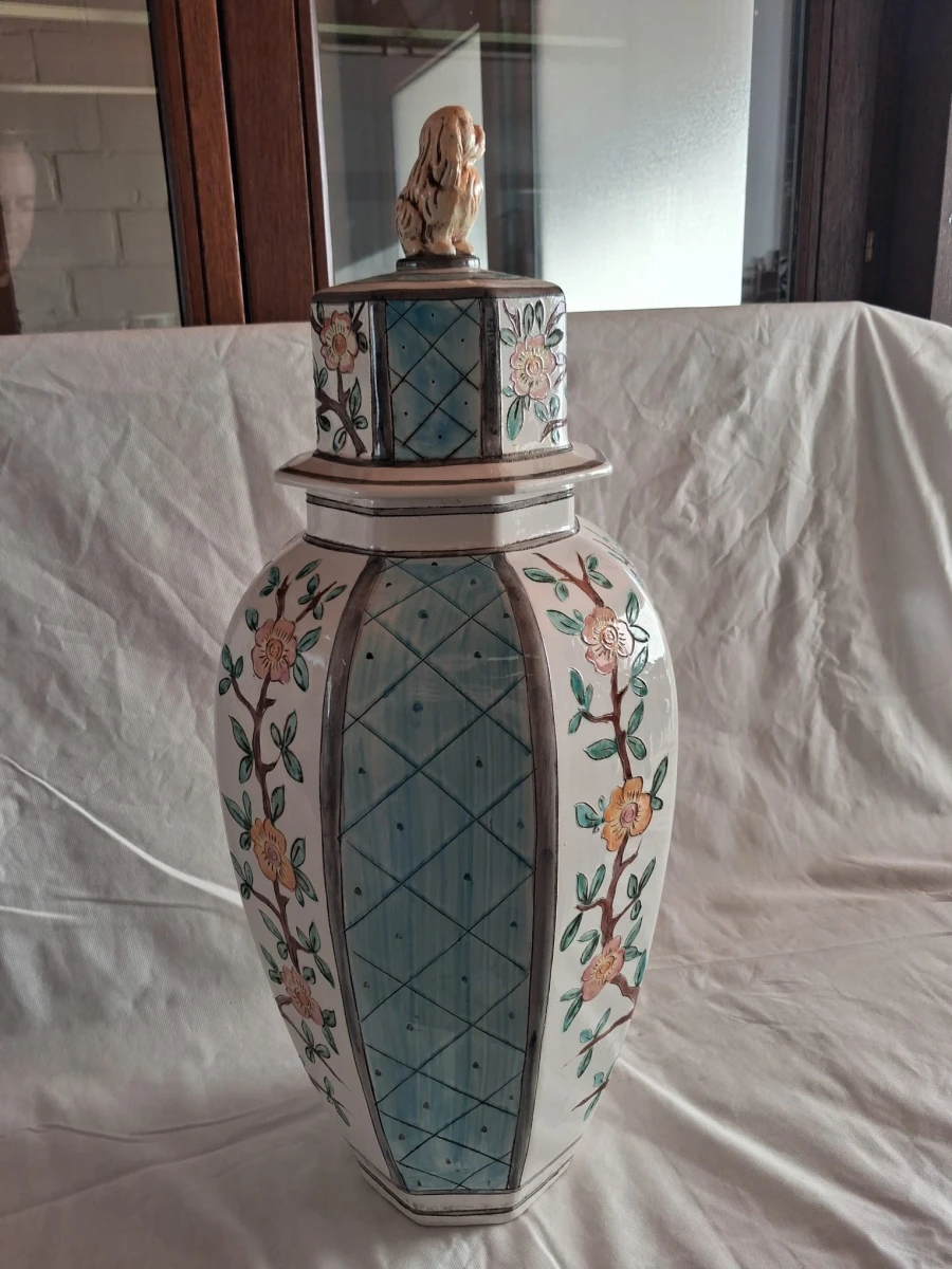 Decoratieve keramische vaas met deksel - foto 8