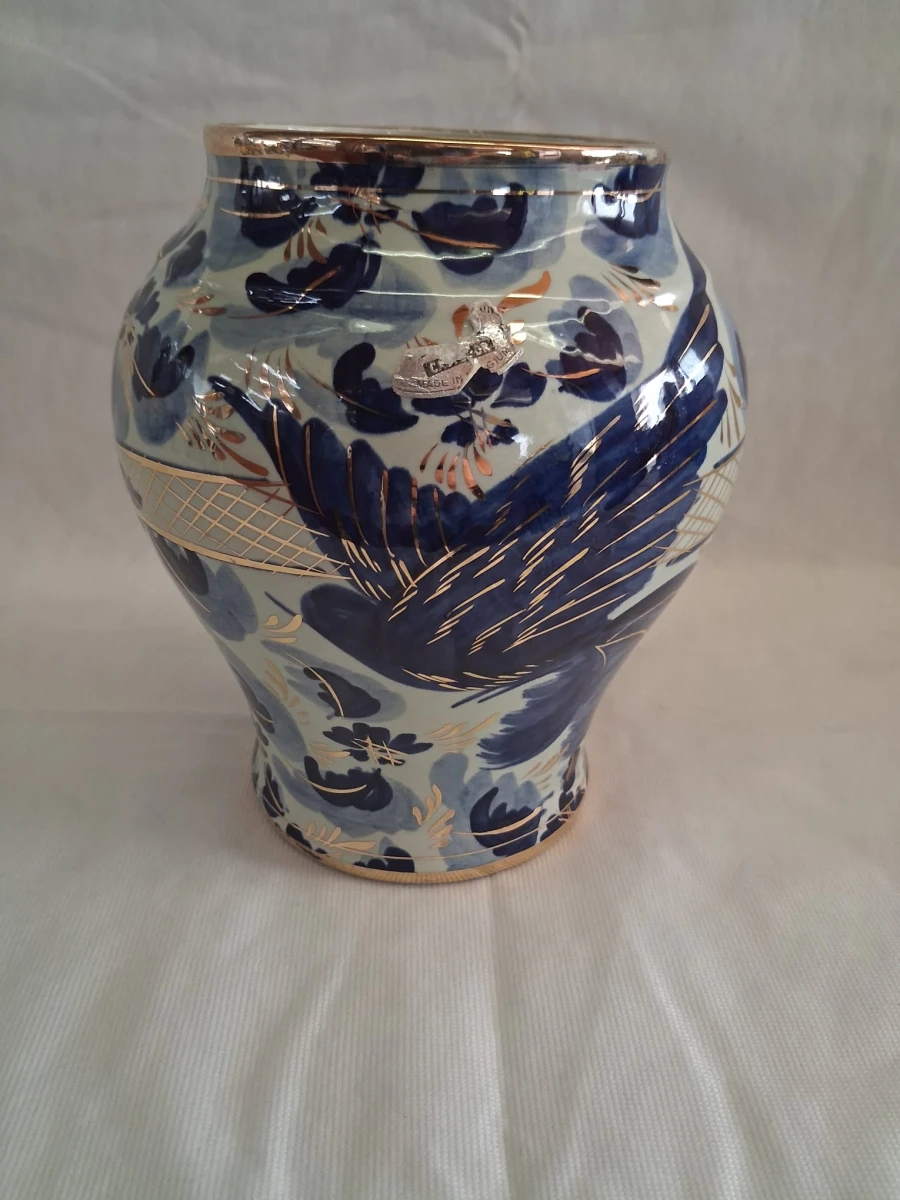 Hubert Bequet vaas "Blue birds of happiness" - foto 3