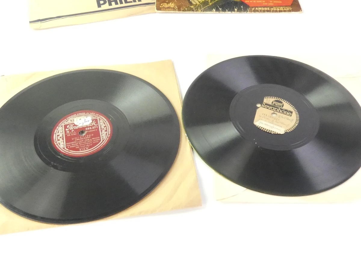 Set van vintage grammofoonplaten met hoes - foto 12