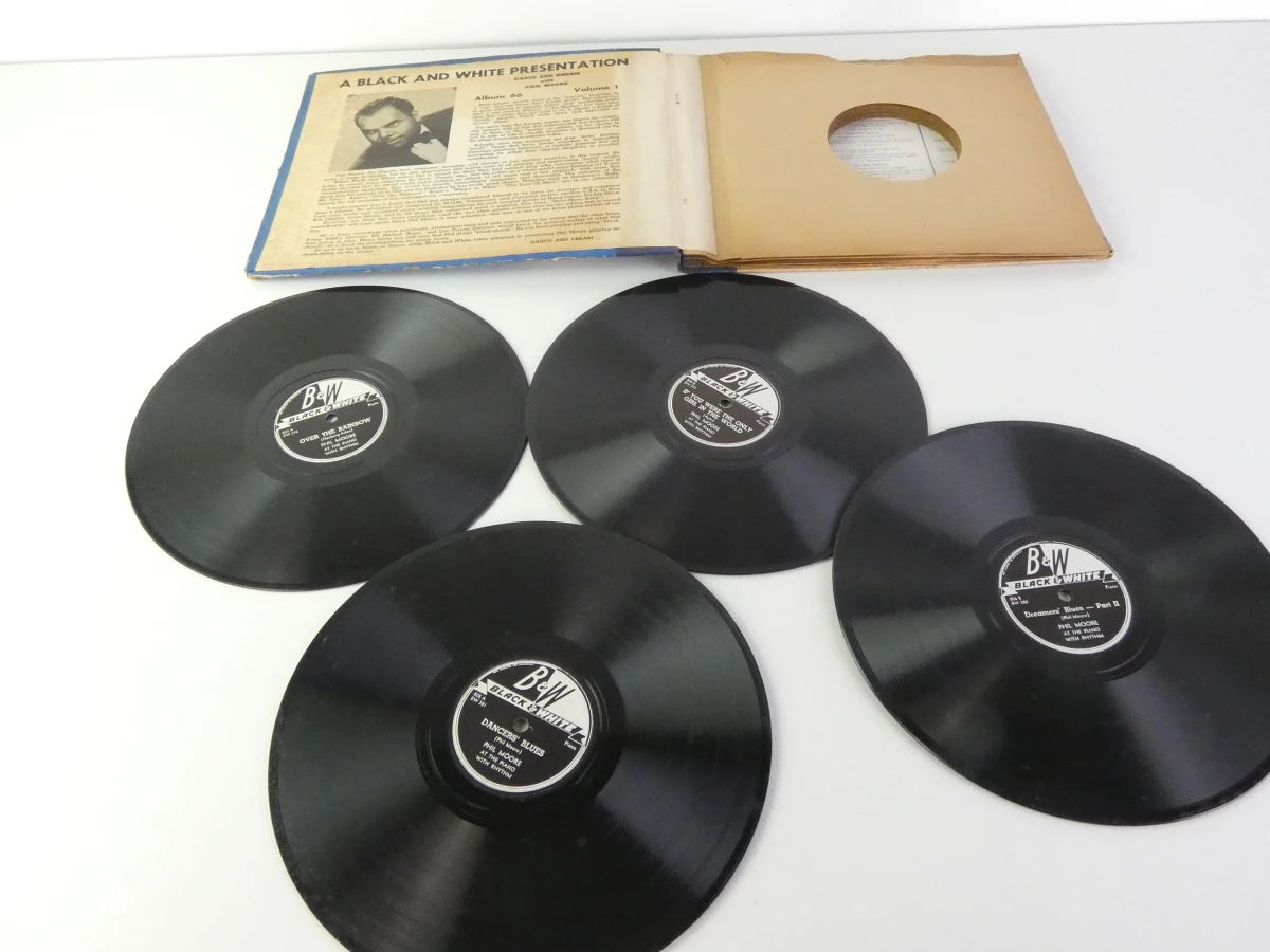 Set van vintage grammofoonplaten met hoes - foto 27