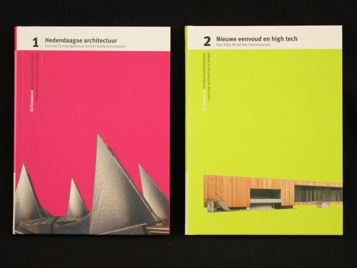 De Standaard architectuurbibliotheek: 1000 jaar architectuur in België complete 10 delige reeks - foto 2