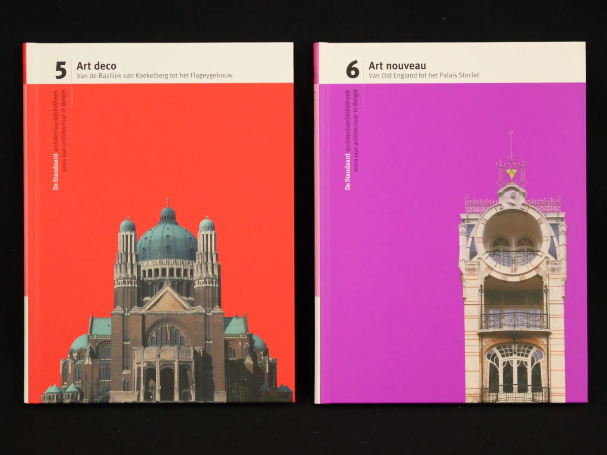 De Standaard architectuurbibliotheek: 1000 jaar architectuur in België complete 10 delige reeks - foto 4