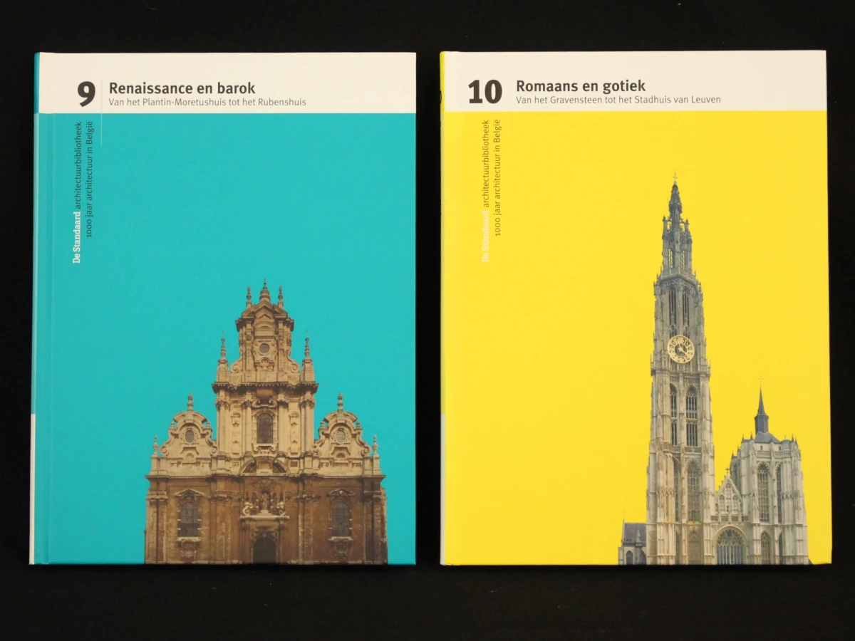 De Standaard architectuurbibliotheek: 1000 jaar architectuur in België complete 10 delige reeks - foto 6