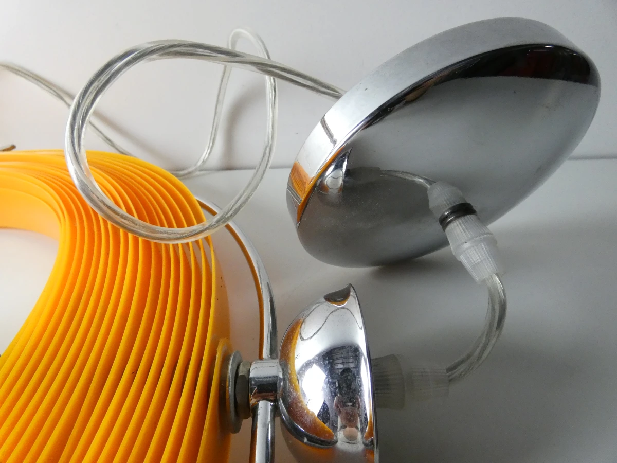 Retro Space Age 'Moon Lamp' – Oranje Design Klassieker - foto 14