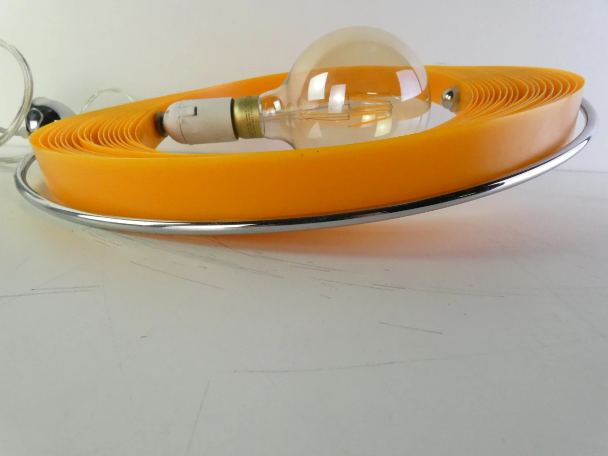Retro Space Age 'Moon Lamp' – Oranje Design Klassieker - foto 24