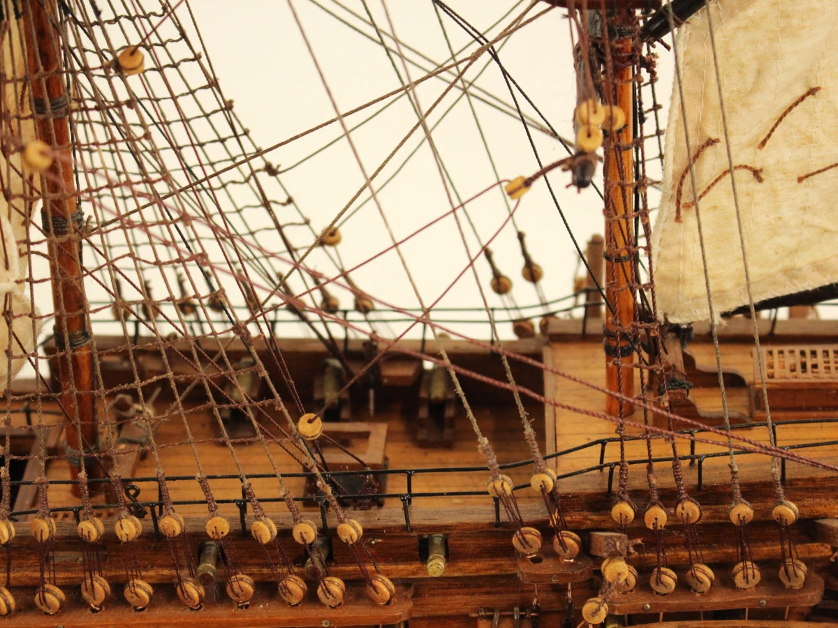 HMS VICTORY 1765 - indrukwekkend handgemaakt houten zeilschip - 75 cm - maritiem verzamelobject - foto 6