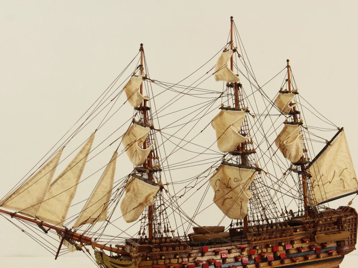 HMS VICTORY 1765 - indrukwekkend handgemaakt houten zeilschip - 75 cm - maritiem verzamelobject - foto 9
