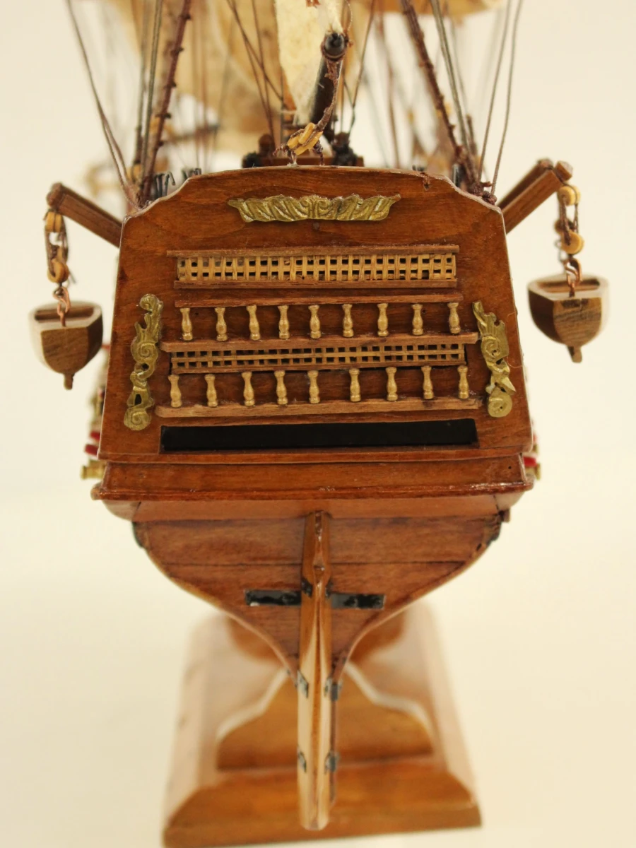 HMS VICTORY 1765 - indrukwekkend handgemaakt houten zeilschip - 75 cm - maritiem verzamelobject - foto 15
