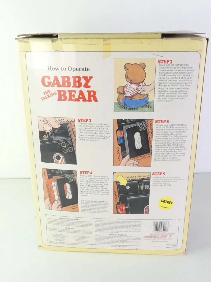Vintage Teddy Ruxpin pratende beer/cassettespeler interactief - foto 20