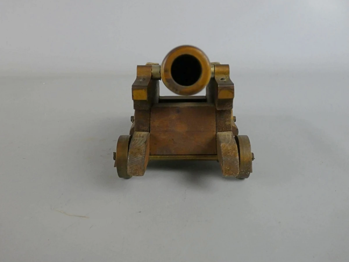 Miniatuur kanon op houten affuit - foto 2