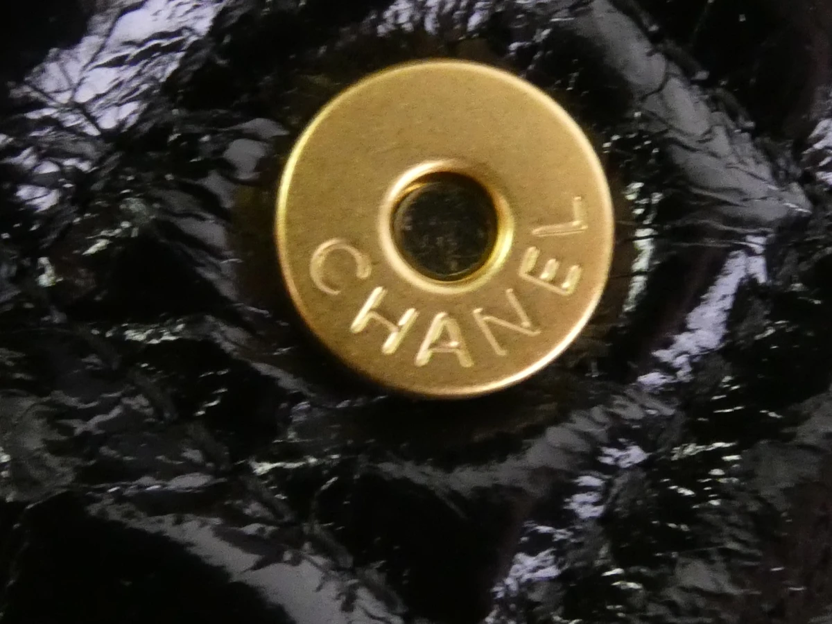 Zwarte lakleren handtas Chanel - foto 11