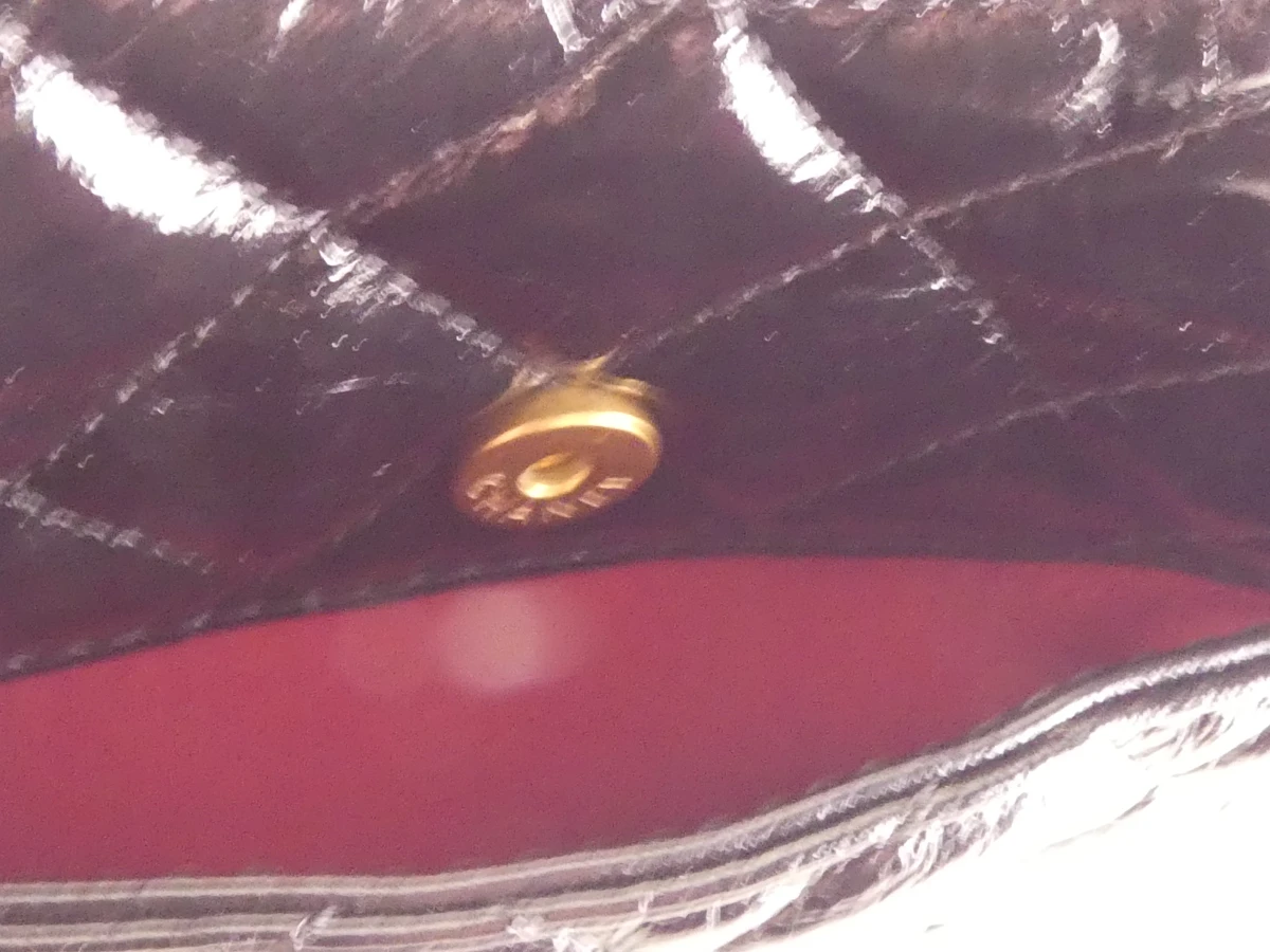 Zwarte lakleren handtas Chanel - foto 12