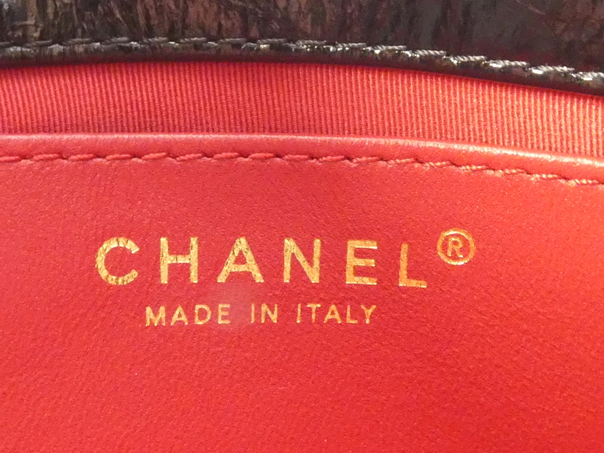 Zwarte lakleren handtas Chanel - foto 15