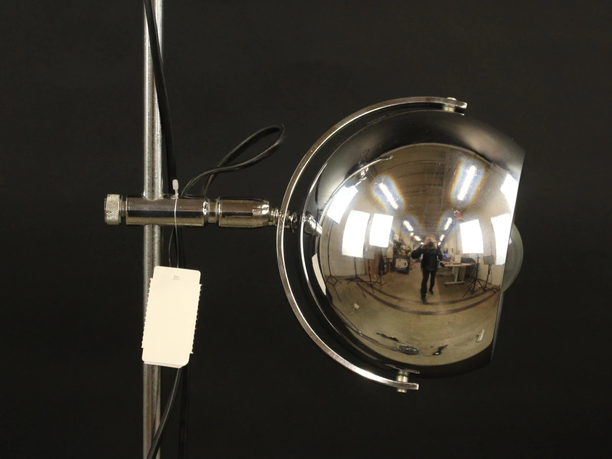 Herda - Vintage space age vloerlamp met dubbele chromen bolspots - jaren 70 - foto 10