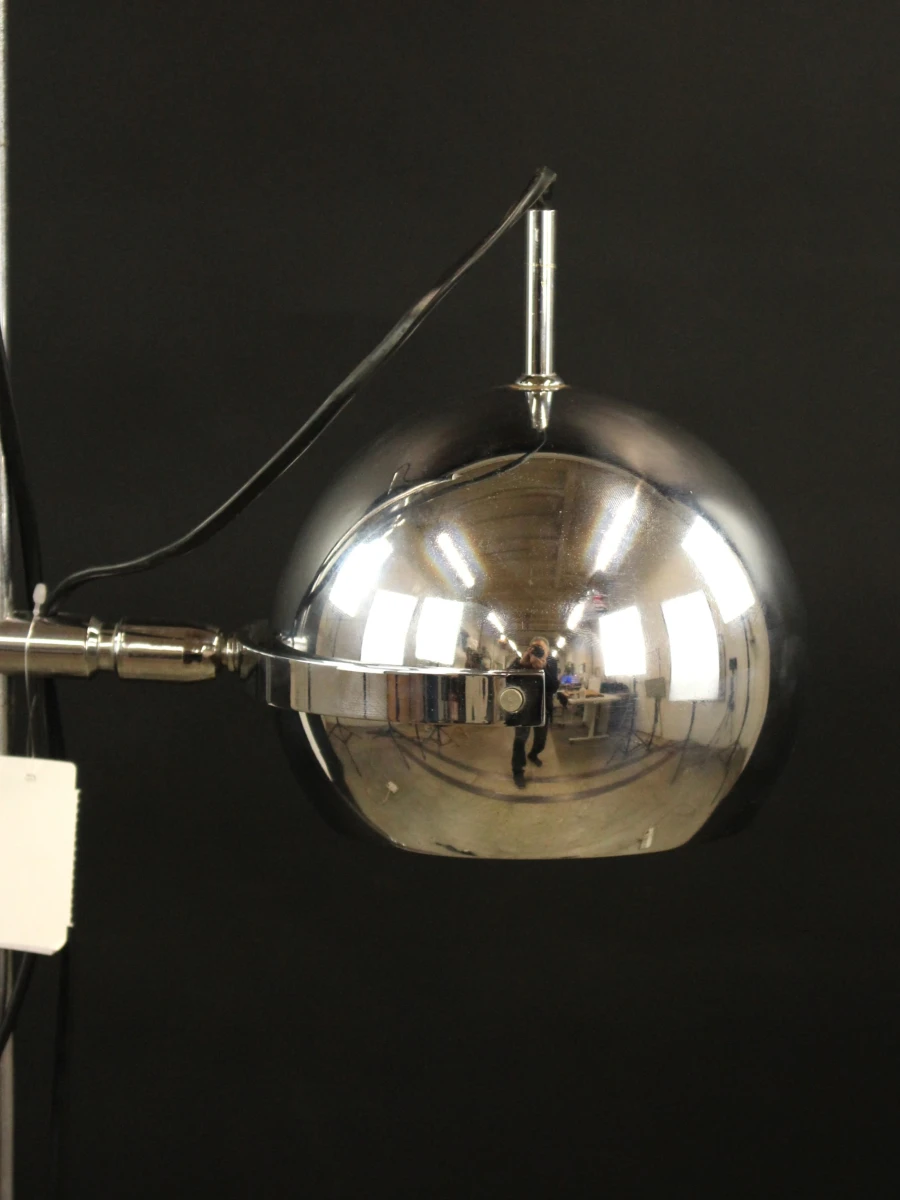 Herda - Vintage space age vloerlamp met dubbele chromen bolspots - jaren 70 - foto 11