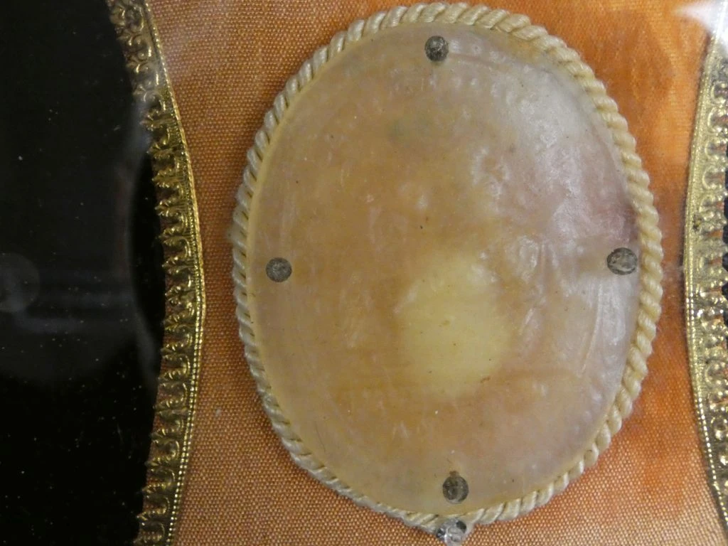 Oud octagonaal wanddecoratie met camee - foto 4
