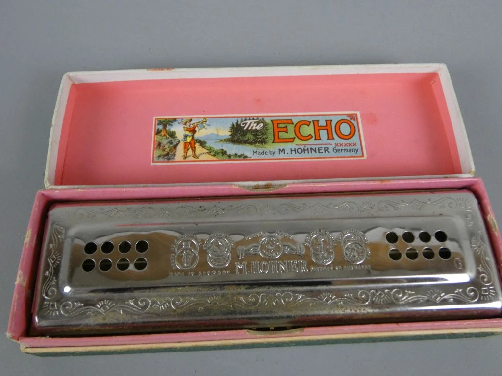 M. Hohner Echo mondharmonica in originele doos - foto 2