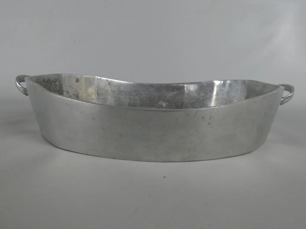 Set van 2 metalen serveerschalen met handvatten - foto 7