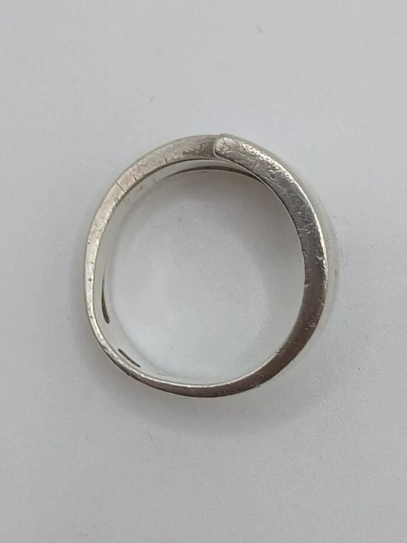 Zilveren ring met spiraalvorm en 925 keurmerk - foto 4