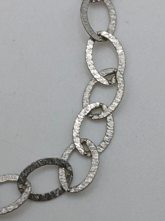 Zilveren armband met schakels en karabijnsluiting - foto 2