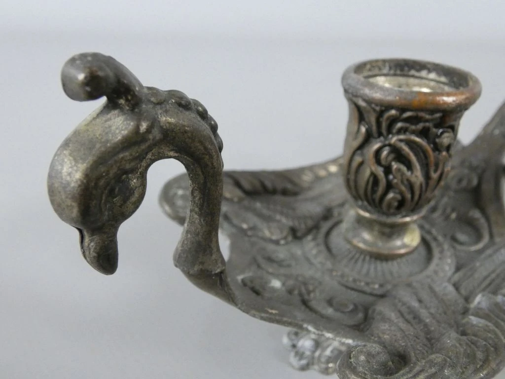Metalen kandelaar met handvat, Made in Italy - foto 5