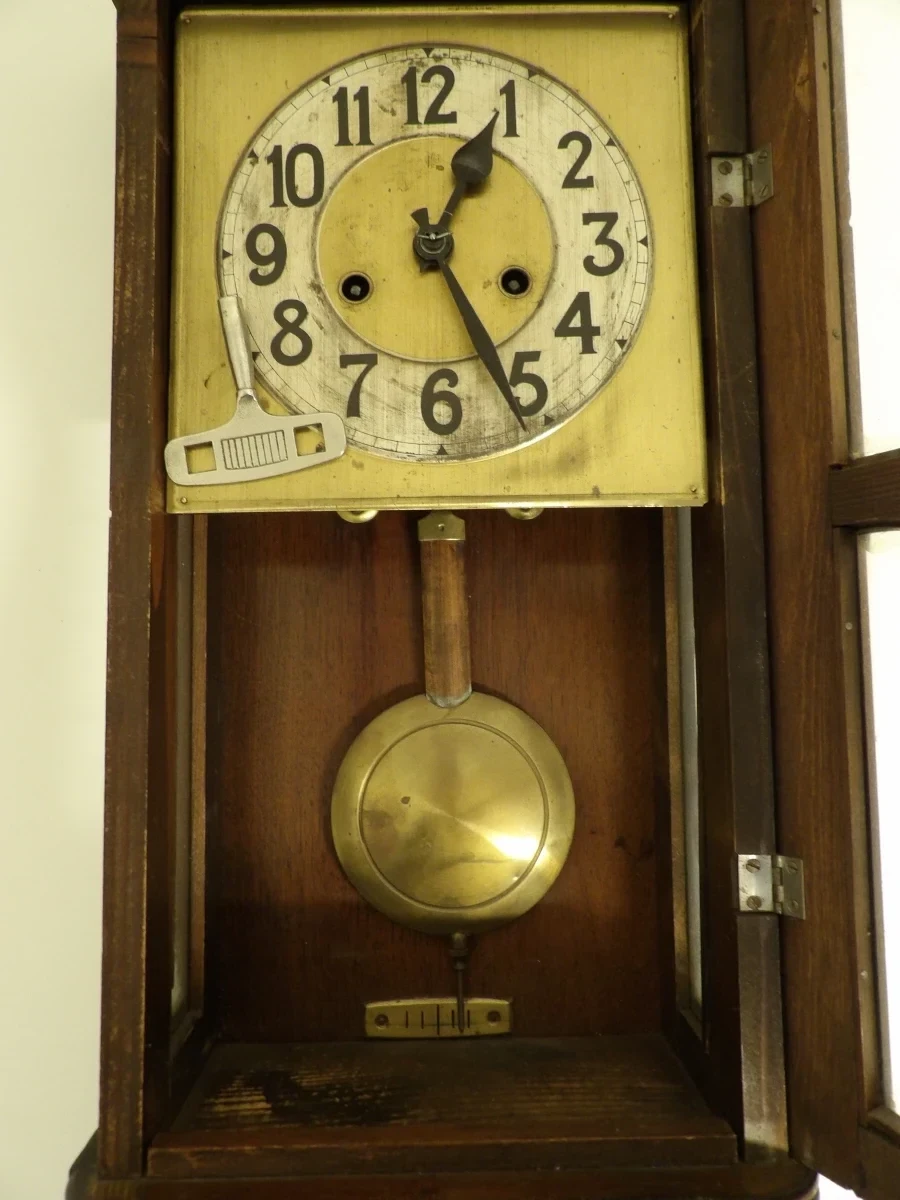 Antieke regulateur wandklok (jaren '20/'30) - foto 3