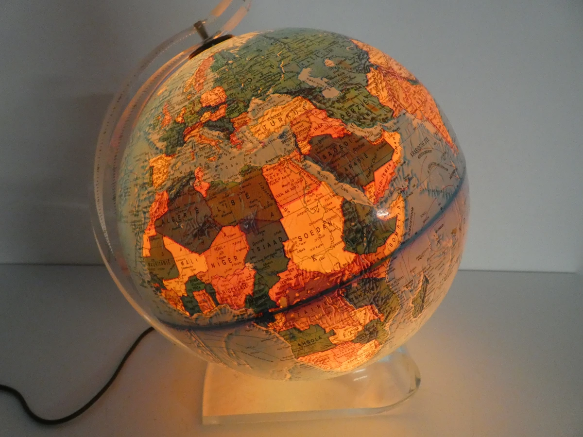 Vintage Deense wereldbol-tafellamp - Space Age-stijl - foto 4
