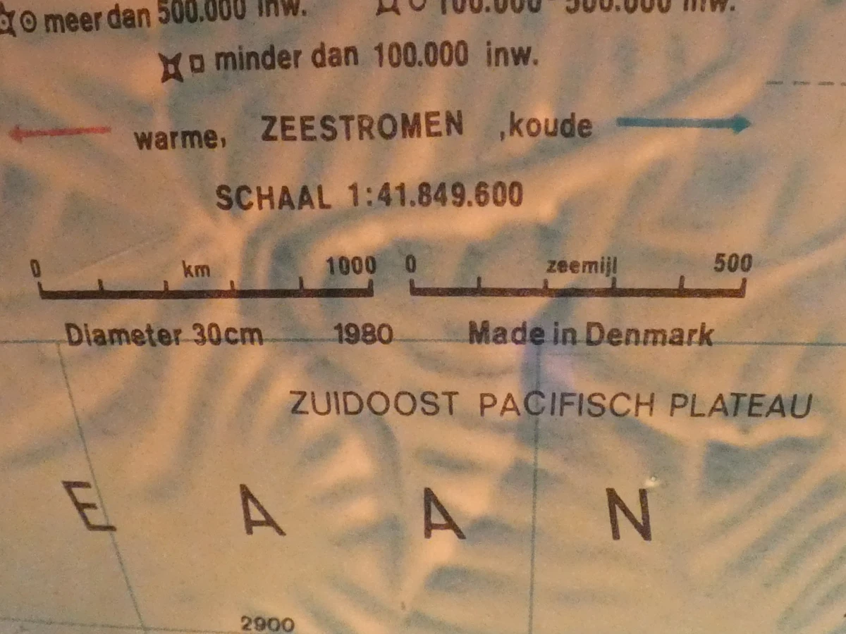 Vintage Deense wereldbol-tafellamp - Space Age-stijl - foto 14