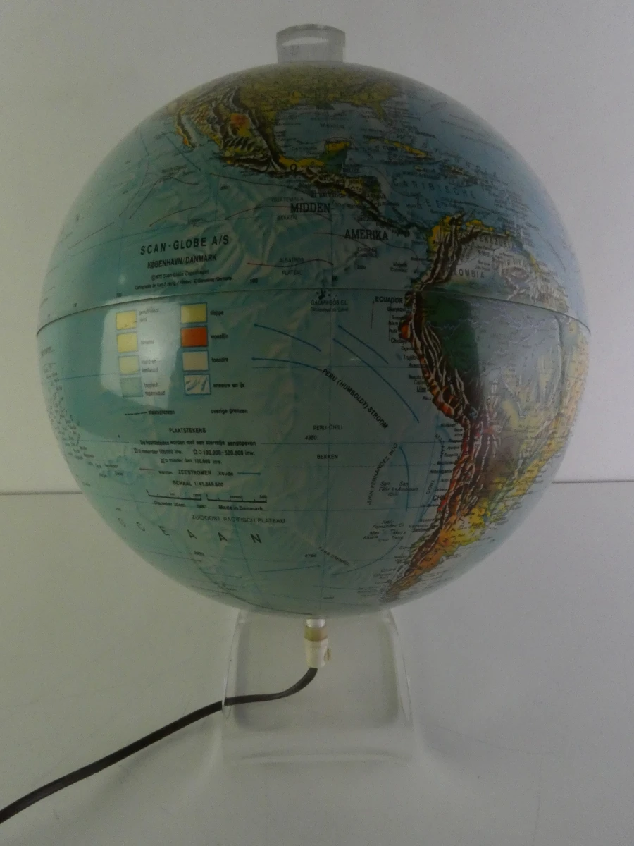 Vintage Deense wereldbol-tafellamp - Space Age-stijl - foto 25